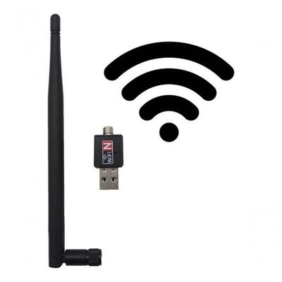Antena Wifi Adaptador Wireless Usb 300Mbps S Fio Lan B/G/N