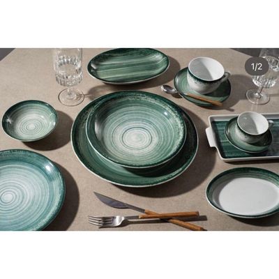 Aparelho De Jantar 42 Peças Esfera Verde Schmidt
