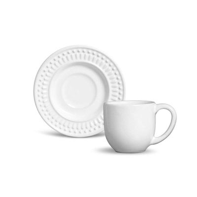 Aparelho De Jantar 42 Peças Roma Branco Porto Brasil
