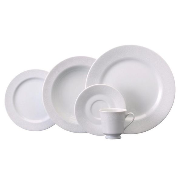 Jogo De Jantar 20 Peças Café Noiva Porcelana Schmidt