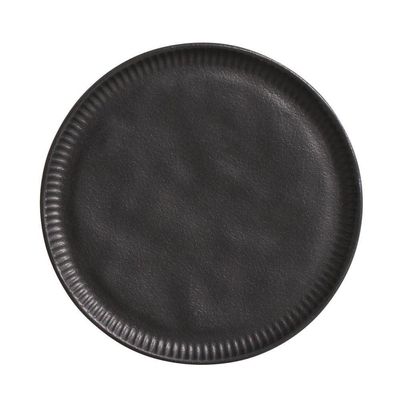 Conjunto De Pratos De Sobremesa 06 Peças Linhas Preto Matte Porto Brasil