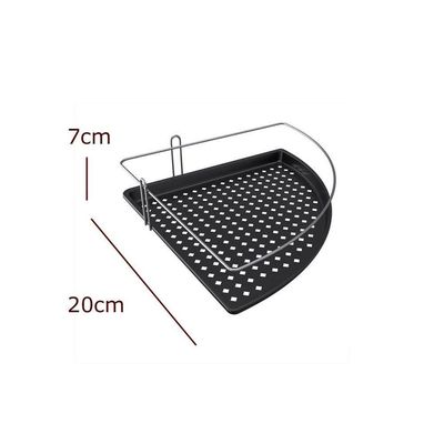 Porta Shampoo De Canto Aço Com Fundo Plástico - Stolf Preto