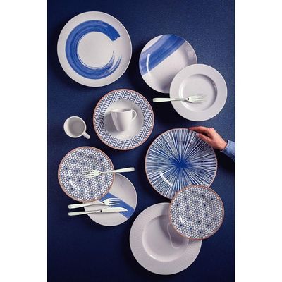 Aparelho De Jantar Tramontina Soho Em Porcelana Decorada 20 Peças Tramontina