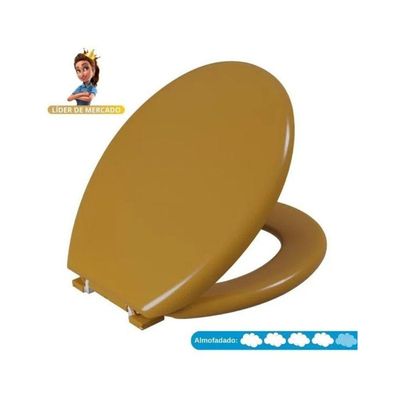 Assento Almofadado Oval - Astra Caramelo Escuro