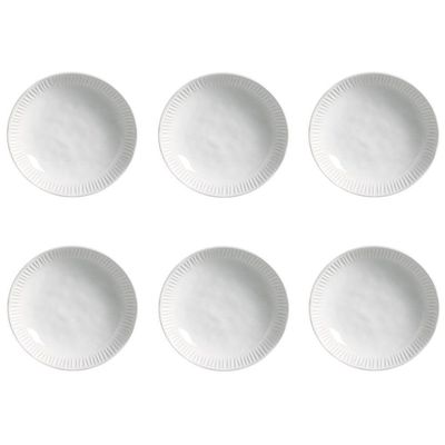 Conjunto De Pratos Fundos 06 Peças Linhas New White Porto Brasil