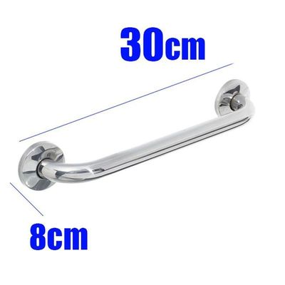 Alça De Apoio Barra Inox 30cm Kit 6 Unidades Idoso Cadeirante Acessibilidade