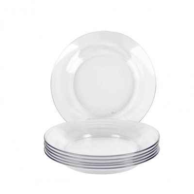 Kit 12 Prato Fundo Astral Vidro Resistente Duralex - Nadir