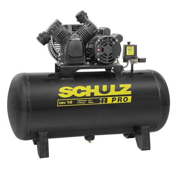 Compressor Schulz Csv 10 Pro 110 Litros 140 Libras 2 Cv Monofásico