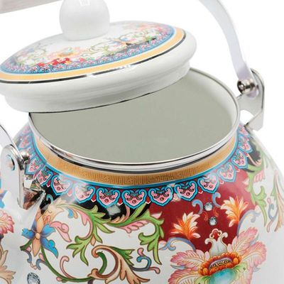 Chaleira Premium Aço Esmaltada Retrô Vintage 2,5l Indiana