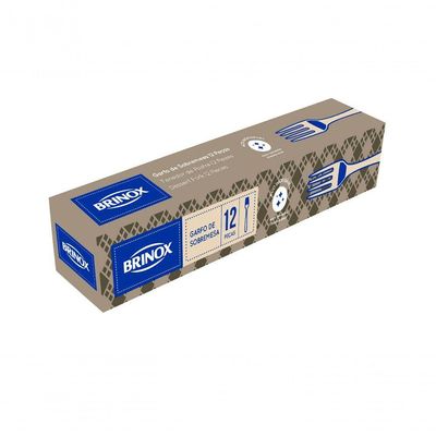 Jogo Garfo Sobremesa 12 Peças Bulevar 181 X 2,5 Mm Jogo Colher Café 12 Peças Bulevar 121 X 2 Mm