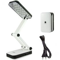 Luminária De Mesa Articulada 24 Leds Recarregável Abajur Dpled-5S Led-666