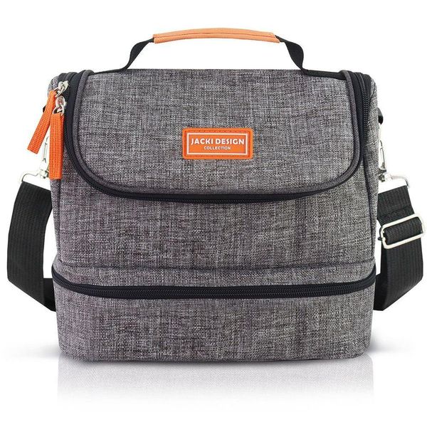 Bolsa Térmica C/ 2 Compartimentos Vibe Cinza