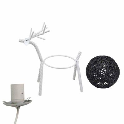 Luminaria Abajur Cervo Rena Natal Mesa Quarto Sala Recepçao Loja Casa Iluminaçao