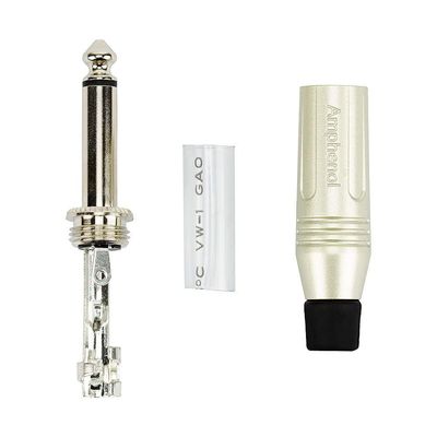 Cabo P10 90º Graus Para P10, Mono Amphenol - 5 Metros