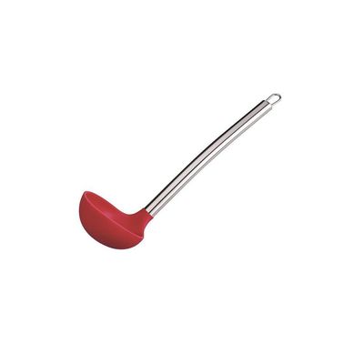 Conjunto De Colheres Euro Silicone 7 Peças Vermelho