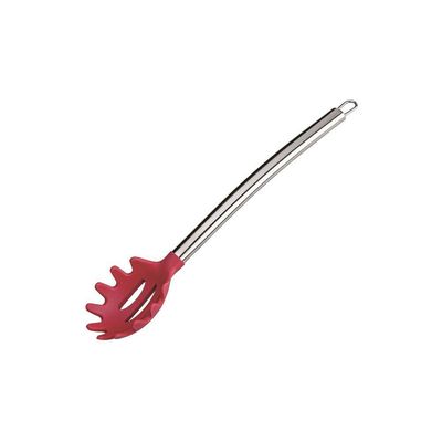 Conjunto De Colheres Euro Silicone 7 Peças Vermelho