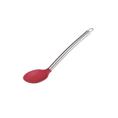 Conjunto De Colheres Euro Silicone 7 Peças Vermelho