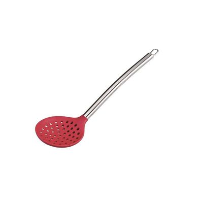 Conjunto De Colheres Euro Silicone 7 Peças Vermelho