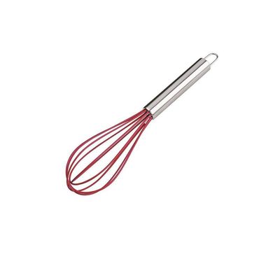 Conjunto De Colheres Euro Silicone 7 Peças Vermelho