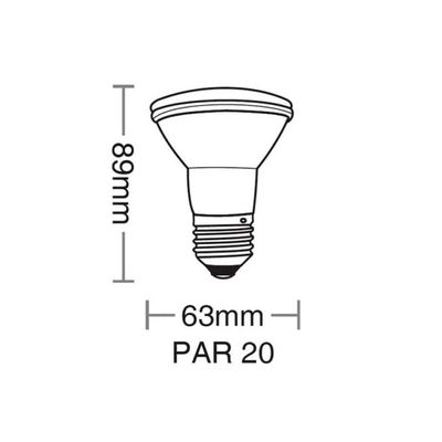 Lâmpada Led Par20 38º 9w - Nordecor 6000k (branca)