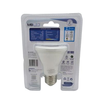 Lâmpada Led Par20 38º 9w - Nordecor 6000k (branca)