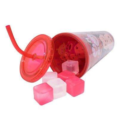 Copo Cubos De Gelo Vermelho Mickey Minnie Tsum Tsum 600 Ml