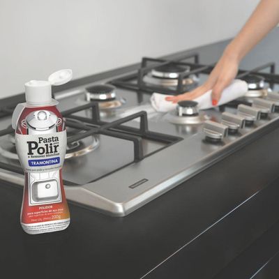 Pasta Para Polir E Remover Manchas Em Aço Inox 200g