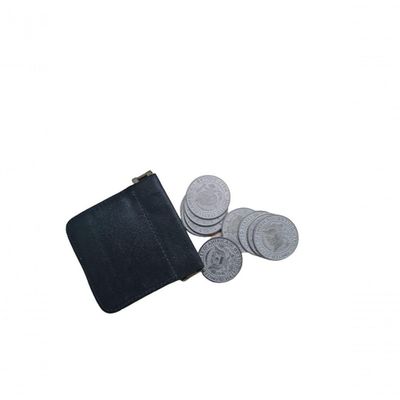 Carteira Porta Moeda One Dollar Half Dollar Marrom