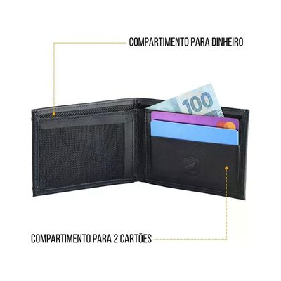 Kit Carteira Ultra Slim E Cartão Abridor Em Metal - Gshield
