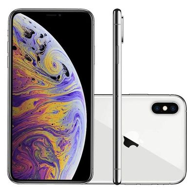 Celular Apple Iphone XS Prata 64GB Câmera 12MP 4G IOS 12