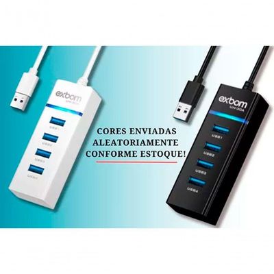 Hub Usb 3.0 Extensor 4 Portas Led Indicador High Speed Hd