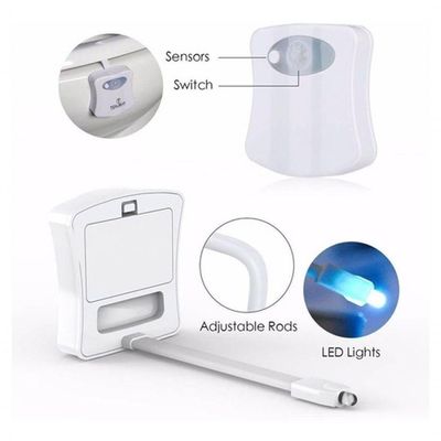 3 Luz Abajur Vaso Sanitario Lightbowl Com Sensor Led 8 Cores