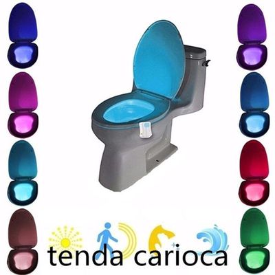 3 Luz Abajur Vaso Sanitario Lightbowl Com Sensor Led 8 Cores