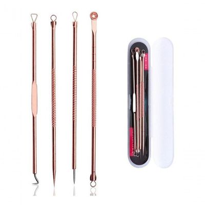 Kit C/4 Extrator Tira Acne Cravos Espinha Limpeza Pele