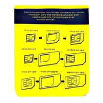 Adaptador Chip 3 In 1 Celular Mini Micro Nano E Sim Colorido