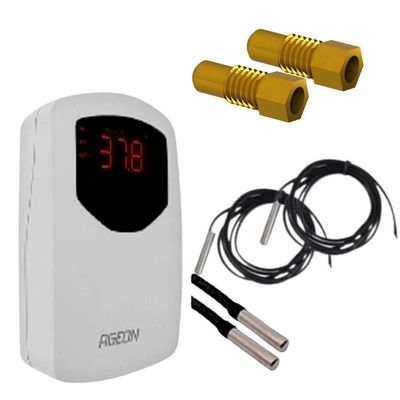 Kit Aquecedor Solar Para Piscinas De Até 6m² Ou Até 10 Mil Litros, Controlador De Temperatura Bivolt