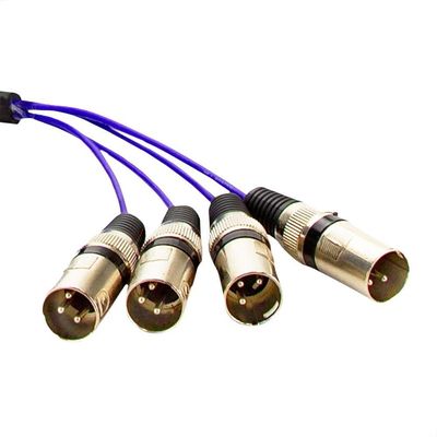 Multicabos Com Conectores Xlr 4 Vias Cirilo Cabos 70 Metros
