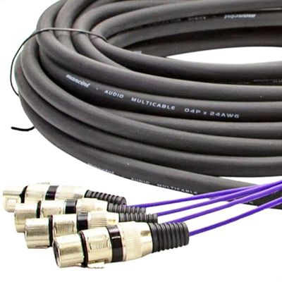 Multicabos Com Conectores Xlr 4 Vias Cirilo Cabos 17 Metros