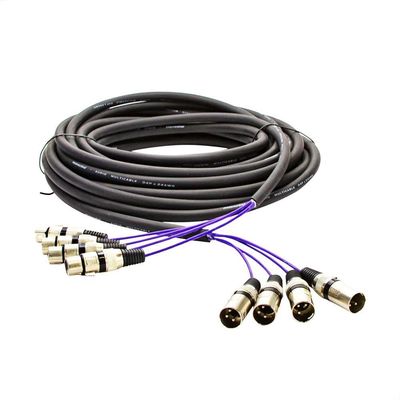 Multicabos Com Conectores Xlr 4 Vias Cirilo Cabos 14 Metros
