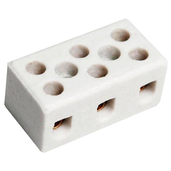 Conector De Porcelana Tripolar 16mm - Fertak
