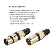 Multicabos Com Conectores Xlr 4 Vias Cirilo Cabos 35 Metros