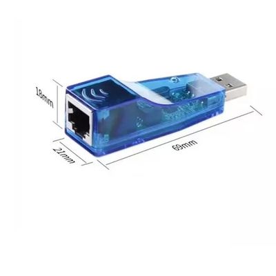 Placa De Rede Usb Externa Rj45 Adaptador Lan Ethernet 10-100
