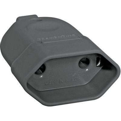 Plugue Fêmea 2p 10 A 250 V Tramontina Preto Tramontina