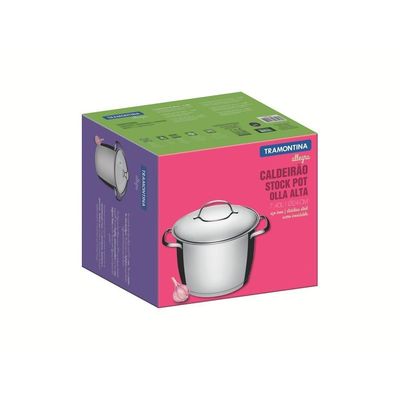 Panela Caldeirão Inox Tramontina 24cm 7,5l Allegra