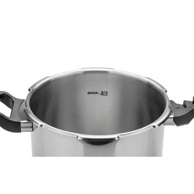 Panela De Pressão Tramontina Brava Em Aço Inox Com Fundo Triplo 20 Cm 4,5 L Tramontina