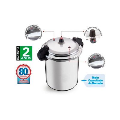 Panela De Pressão Com Fechamento Externo 24 Litros