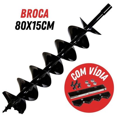 Perfurador De Solo Kawashima Ed243Bd Com Broca 150X800Mm
