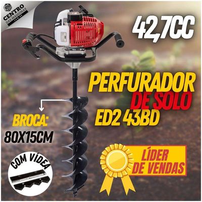 Perfurador De Solo Kawashima Ed243Bd Com Broca 150X800Mm