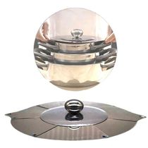 Tampa Frigideira Retratil Universal Panela Inox Regulavel
