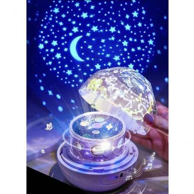 Luminária Abajur Projetor Diamante Estrelar Galáxia Noturna